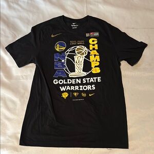 Nike Black 2021-2022 NBA Champ Golden State Tee